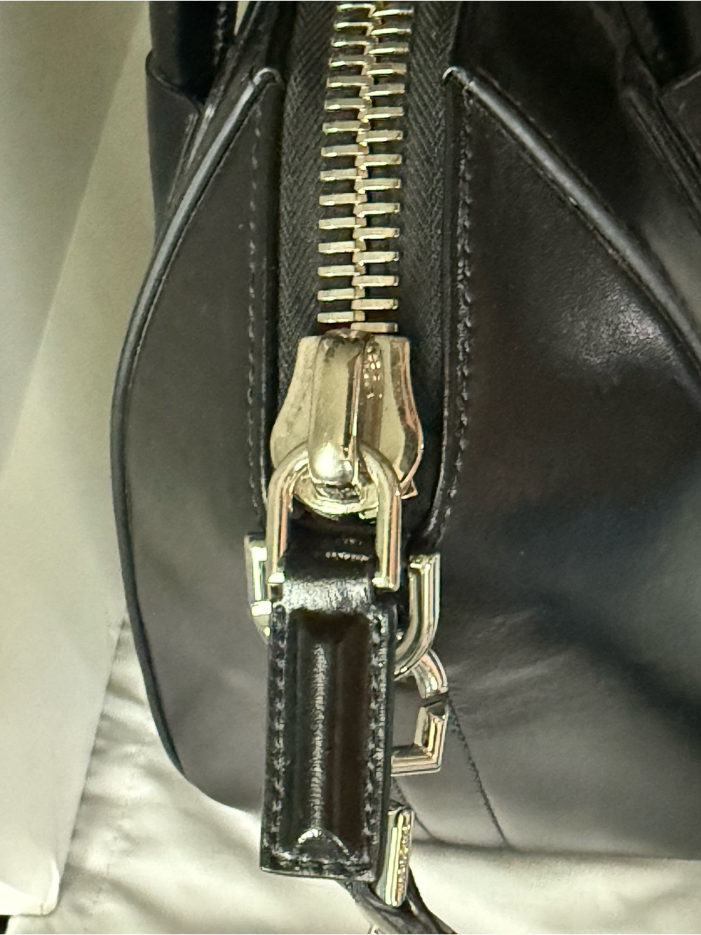 Givenchy Black Leather Satchel with Detachable Strap - Picture 8 of 12